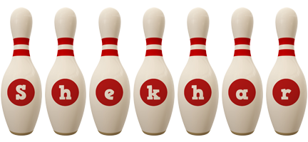 Shekhar bowling-pin logo
