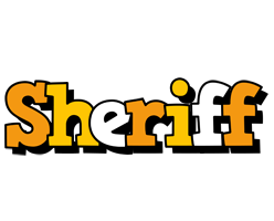 Sheriff cartoon logo
