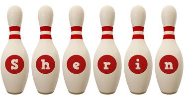 Sherin bowling-pin logo