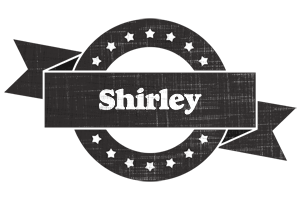 Shirley grunge logo