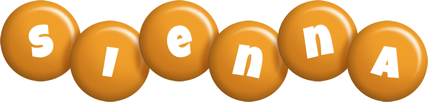 Sienna candy-orange logo