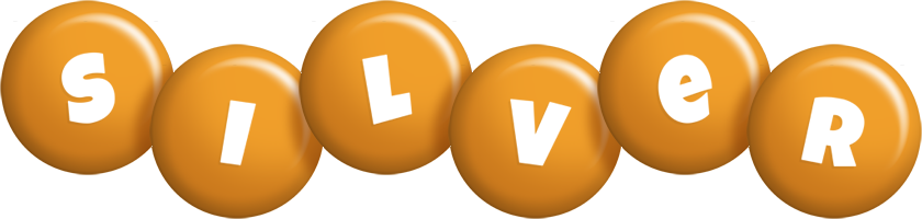 Silver candy-orange logo