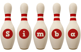 Simba bowling-pin logo