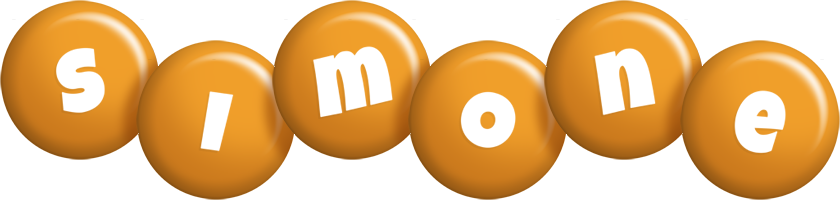 Simone candy-orange logo