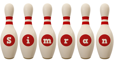Simran bowling-pin logo