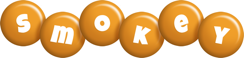 Smokey candy-orange logo