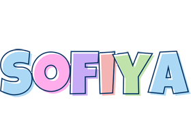 Sofiya pastel logo