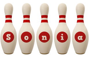 Sonia bowling-pin logo
