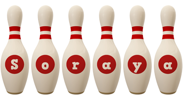 Soraya bowling-pin logo
