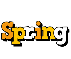 Spring cartoon logo