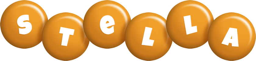 Stella candy-orange logo