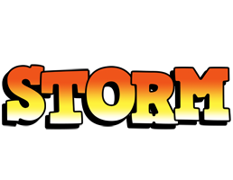 Storm sunset logo