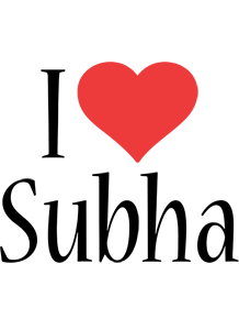 Subha i-love logo