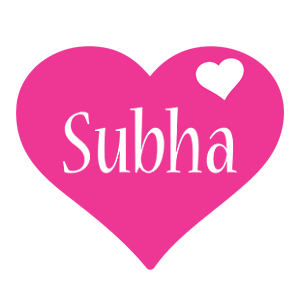 Subha love-heart logo