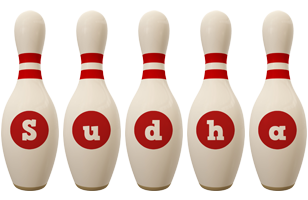 Sudha bowling-pin logo
