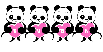 Suha love-panda logo
