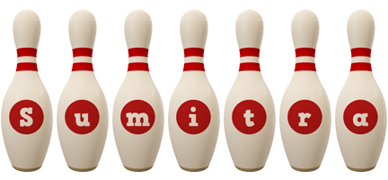 Sumitra bowling-pin logo