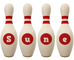 Sune bowling-pin logo