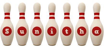 Sunitha bowling-pin logo