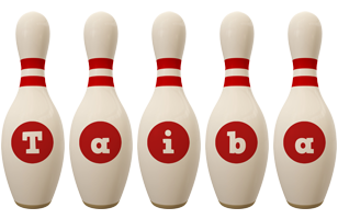 Taiba bowling-pin logo