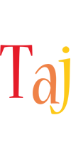 Taj birthday logo