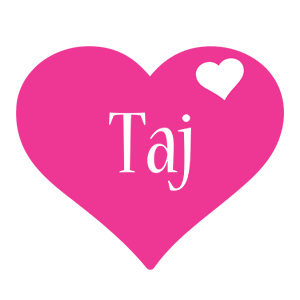 Taj love-heart logo