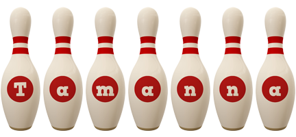 Tamanna bowling-pin logo