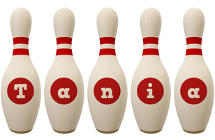Tania bowling-pin logo
