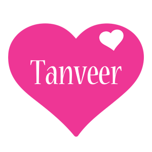 Tanveer love-heart logo