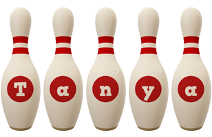 Tanya bowling-pin logo