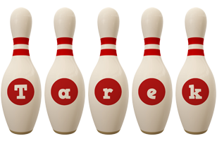Tarek bowling-pin logo
