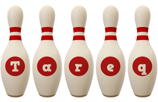 Tareq bowling-pin logo