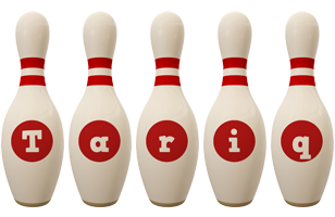 Tariq bowling-pin logo