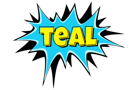 Teal amazing logo