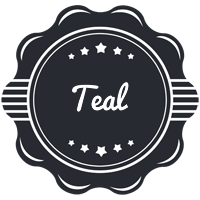 Teal badge logo