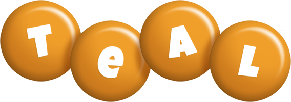 Teal candy-orange logo