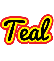 Teal flaming logo