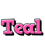 Teal girlish logo