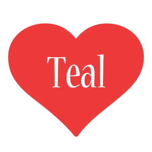 Teal love logo