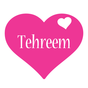 Tehreem love-heart logo