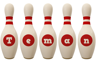 Teman bowling-pin logo
