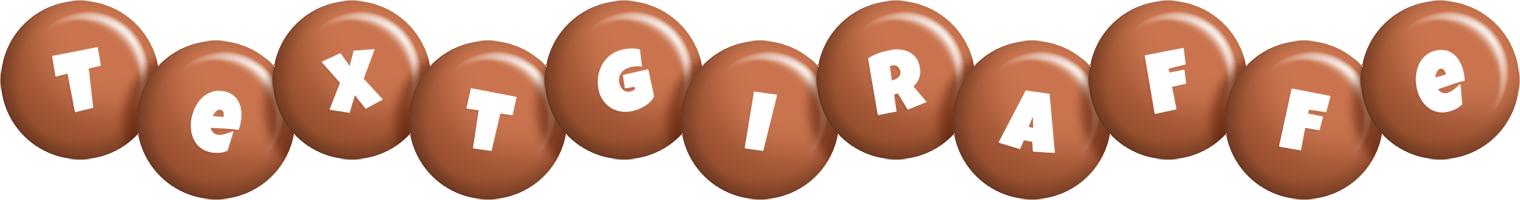 Textgiraffe candy-brown logo