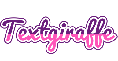 Textgiraffe cheerful logo