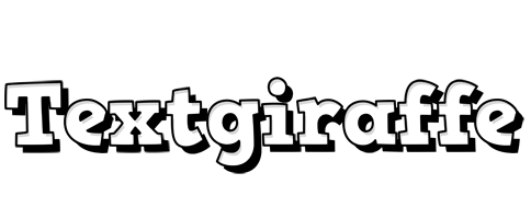 Textgiraffe snowing logo