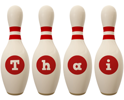 Thai bowling-pin logo