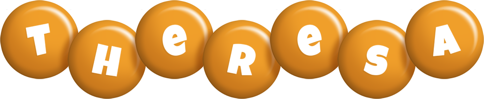 Theresa candy-orange logo