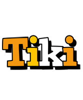 Tiki cartoon logo