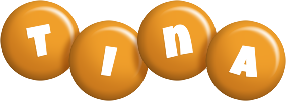 Tina candy-orange logo