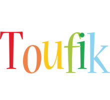 Toufik birthday logo