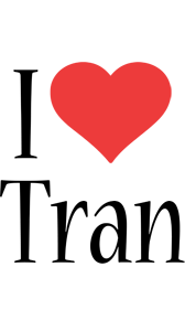 Tran i-love logo